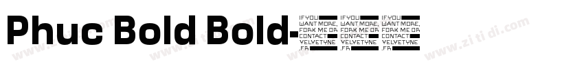 Phuc Bold Bold字体转换